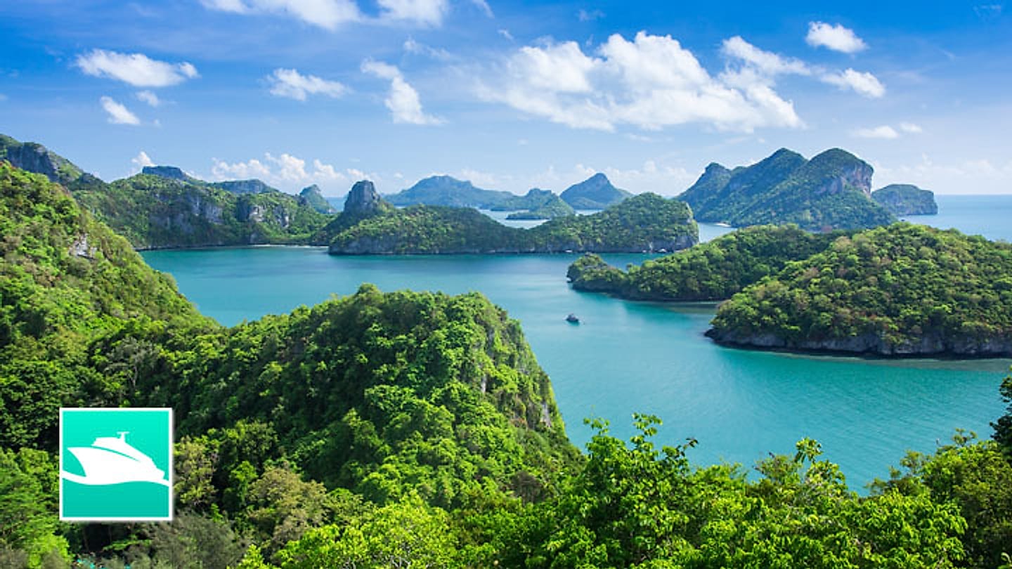 苏梅岛（Koh Samui）附近安通群岛（Ang Thong）的岛屿